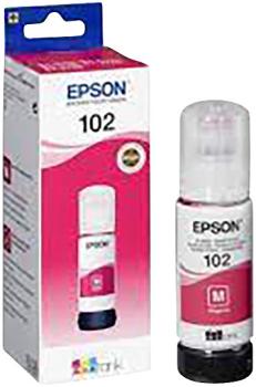 Preview: Epson Original-Nachfüll-Tinte C13T03R340 - Magenta (Rot) - 70ml für hochwertige Ausdrucke - 102-Serie kompatibel mit EcoTank & WorkForce Modellen