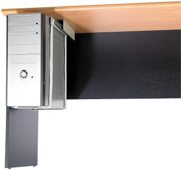 Preview: Universal rail mount for PC under-table mounting