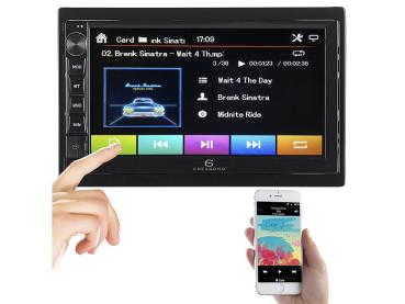 Preview: 2-DIN-MP3-Autoradio mit Touchdisplay, Bluetooth, Freisprecher, 4 x 45 Watt Preview: 2-DIN-MP3-Autoradio mit Touchdisplay, Bluetooth, Freisprecher, 4 x 45 Watt