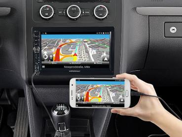 Preview: 2-DIN-MP3-Autoradio mit Touchdisplay, Bluetooth, Freisprecher, 4 x 45 Watt Preview: 2-DIN-MP3-Autoradio mit Touchdisplay, Bluetooth, Freisprecher, 4 x 45 Watt