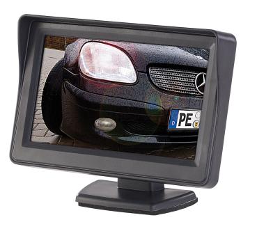 Preview: Monitor auto per telecamera di retromarcia e anteriore, display LCD da 10,9 cm/4,3“
