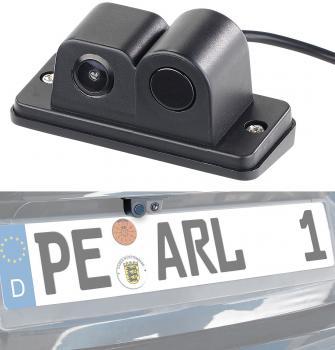 Preview: Telecamera di retromarcia a colori e ausilio al parcheggio, angolo di visione di 90°, sistema di segnalazione della distanza