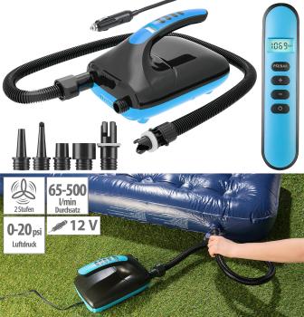 Preview: Electric air pump for SUP boards & boats, 6 attachments, 500 l/min.
