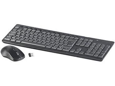 Preview: Ensemble ergonomique clavier/souris sans fil, 2,4 GHz, portée de 10 m