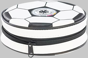 Preview: CD/DVD-Tasche DFB - Perfekter Schutz für 20 CDs - Deutschland-Outfit für Fans - Entnehmbare Hüllen, ø 150mm H 55mm