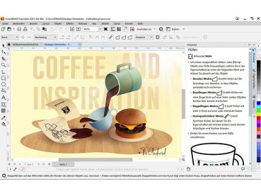 Preview: Corel Draw Essentials 2021 + tablette graphique One by Wacom M
