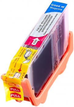 Preview: iColor Tintenpatrone ersetzt CLI-8M - Kompatibel für Canon Pixma Drucker - Magenta, 12.80 ml - Mit CHIP - Brillante Farbdrucke, günstige Seitenkosten