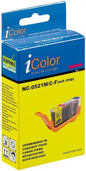Preview: Cartuccia per CANON (sostituisce CLI-521M), magenta con CHIP