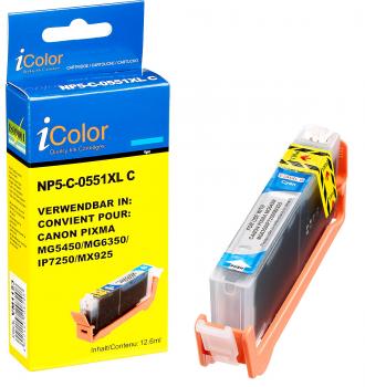 Preview: Cartridge for CANON (replaces CLI-551C XL), cyan with CHIP