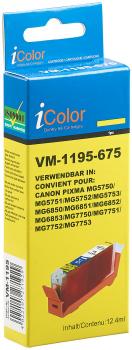 Preview: Cartridge for CANON (replaces CLI-571Y XL), yellow