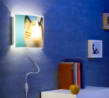 Preview: Lampada da parete personalizzata stampabile con la vostra foto preferita