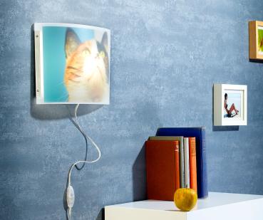 Preview: Lampada da parete personalizzata stampabile con la vostra foto preferita