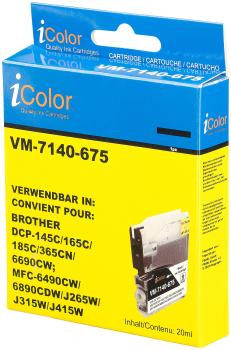 Preview: Cartouche encre iColor noir - Compatible Brother LC980 / LC1100 - Économique - Qualité d‘impression assurée - 20 ml - Brother DCP & MFC Preview: Cartouche encre iColor noir - Compatible Brother LC980 / LC1100 - Économique - Qualité d‘impression assurée - 20 ml - Brother DCP & MFC
