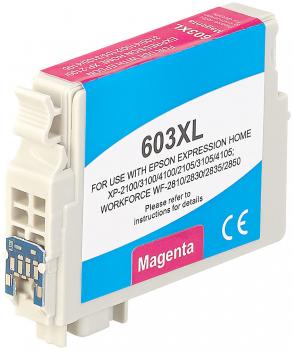 Preview: iColor XL-Tintenpatrone für Epson-Drucker - ersetzt C13T03A34010 / 603XL magenta - 9ml für 400 Seiten A4 - kompatibel mit Expression Home XP-Serie