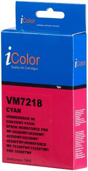 Preview: iColor Tintenpatrone ersetzt Epson 405XL - Cyan 19ml - Hochwertige Drucke für Epson Workforce EC-C 7000 WF-3800 WF-4800 WF-7800 Series - ISO9001 zertifiziert