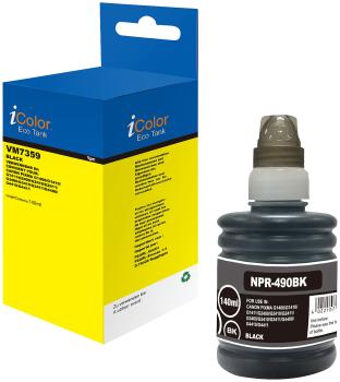 Preview: set di 2 inchiostri di ricarica per Canon, sostituisce Canon GI-490BK, nero