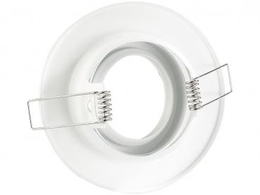 Preview: lot de 6 cadres d’encastrement pour MR16, blanc, pivotant