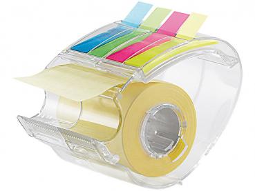 Preview: 4er-Set Haftnotizen-Spender je mit 10 m Rolle & 80 Index-Haftstreifen