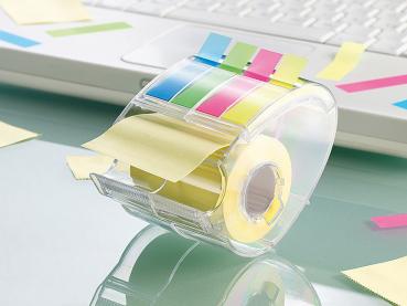 Preview: 4er-Set Haftnotizen-Spender je mit 10 m Rolle & 80 Index-Haftstreifen