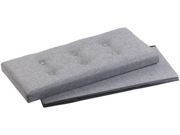 Preview: pack of 2 Foldable 2in1 Bench and Chest, 80 l, fino a 300 kg, grigio