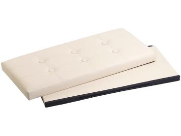 Preview: pack of 2 Foldable 2in1 bench and chest, 80 l, up to 300 kg, beige