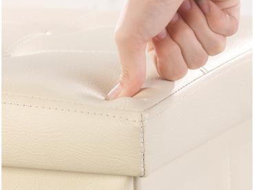 Preview: pack of 2 Foldable 2in1 bench and chest, 80 l, up to 300 kg, beige