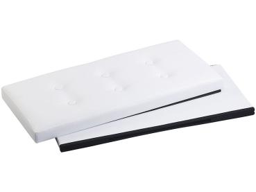 Preview: pack of 4 Panca e cassa pieghevole 2in1, 80 l, fino a 300 kg, bianco