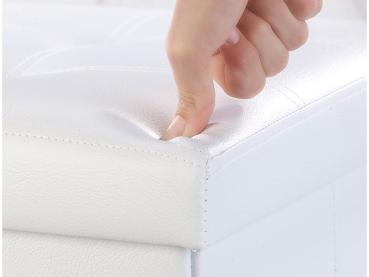 Preview: pack of 2 Panca e cassa pieghevole 2in1, 80 l, fino a 300 kg, bianco