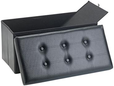 Preview: pack of 2 Panca e cassa pieghevole 2in1, 80 l, fino a 300 kg, nero