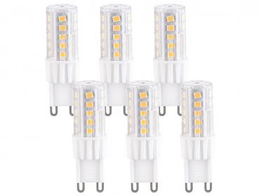 Preview: 12 ampoules LED G9 blanc chaud, 4,5 W, 480 lm, 360°