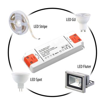 Preview: Transformateur LED pour 230 V (AC) à 12 V (DC), supporte jusqu‘à 75 watts