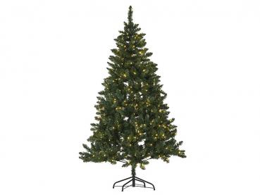 Preview: Künstlicher Weihnachtsbaum Grün - 180 cm hoch mit 500 warmweissen LEDs - Naturgetreue 750 PVC-Spitzen - Inkl. Metallständer - Schwer entflammbar Preview: Künstlicher Weihnachtsbaum Grün - 180 cm hoch mit 500 warmweissen LEDs - Naturgetreue 750 PVC-Spitzen - Inkl. Metallständer - Schwer entflammbar