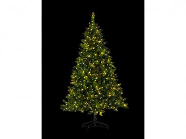 Preview: Künstlicher Weihnachtsbaum Grün - 180 cm hoch mit 500 warmweissen LEDs - Naturgetreue 750 PVC-Spitzen - Inkl. Metallständer - Schwer entflammbar Preview: Künstlicher Weihnachtsbaum Grün - 180 cm hoch mit 500 warmweissen LEDs - Naturgetreue 750 PVC-Spitzen - Inkl. Metallständer - Schwer entflammbar