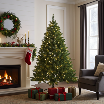 Preview: Künstlicher Weihnachtsbaum Grün - 180 cm hoch mit 500 warmweissen LEDs - Naturgetreue 750 PVC-Spitzen - Inkl. Metallständer - Schwer entflammbar Preview: Künstlicher Weihnachtsbaum Grün - 180 cm hoch mit 500 warmweissen LEDs - Naturgetreue 750 PVC-Spitzen - Inkl. Metallständer - Schwer entflammbar