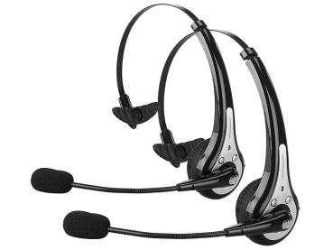 Preview: 2er Pack Profi-Mono-Headset mit Bluetooth, Geräuschunterdrückung