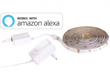 Preview: WiFi LED Strip, Warm White, 5m, Amazon Alexa & Google Assistant Compatible