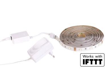 Preview: WiFi LED Strip, Warm White, 5m, Amazon Alexa & Google Assistant Compatible