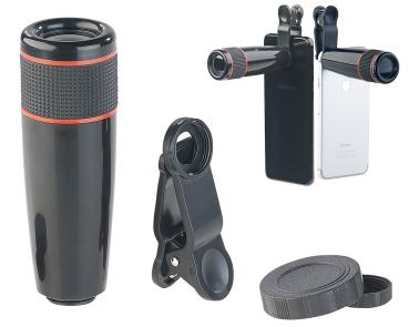 Preview: Smartphone-Vorsatz-Tele-Objektiv mit 12-fach optischer Vergrösserung