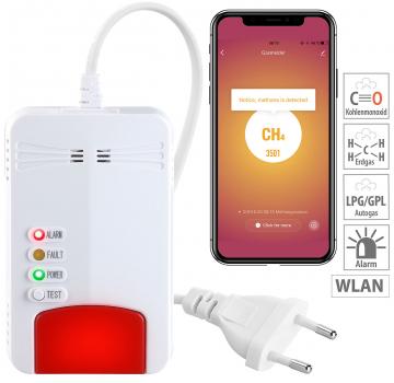 Preview: Détecteur de gaz domestiques connecté avec alarme 85 dB