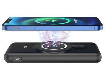 Preview: Magnetische Powerbank 10.000 mAh, Qi-& MagSafe-kompatibel, PD, QC, 20 Watt Preview: Magnetische Powerbank 10.000 mAh, Qi-& MagSafe-kompatibel, PD, QC, 20 Watt