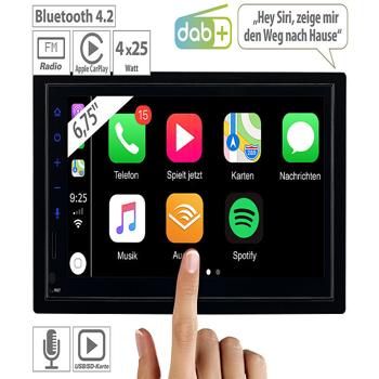 Preview: Autoradio 2-DIN CAS-5045.acp - Apple CarPlay DAB+ Mains Libres - Écran Tactile 17.1 cm - Bluetooth USB microSD - 4x25W RMS