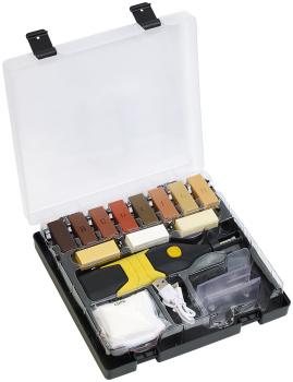 Preview: Kit di riparazione per parquet, laminato e legno con fusore a cera a batteria, USB