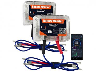 Preview: set of 2 Car Battery Monitor with Bluetooth, App, for 12 V Batteries