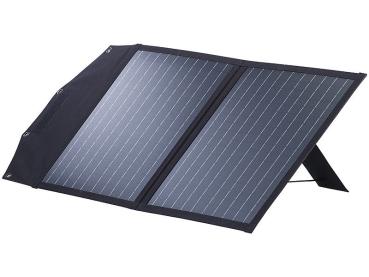 Preview: Faltbares Solarpanel, 2 monokristalline Solarzellen, MC4-komp., 50 Watt