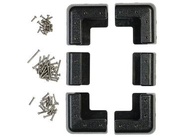 Preview: Set di montaggio per pannelli solari con spessore del telaio in alluminio di 18-40 mm, nero