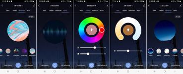 Preview: lot de 8 bougies LED RGBWW résistantes aux intempéries avec batterie et chargeur, App