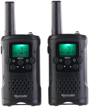Preview: lot de 2 radios PMR avec VOX, lampe de poche, 8 canaux, 446 MHz, 10 km