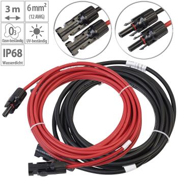 Preview: Solar-Verlängerungskabel, MC4-kompatibel, 2x 6 mm² (10 AWG), 5 m, IP68