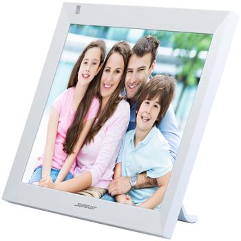 Preview: Cornice WLAN con display touch IPS da 25,7 cmm / 10,1“, app, bianco