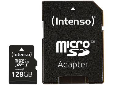Preview: Carte mémoire Intenso microSDXC Professional 128 Go - Idéale pour smartphone, tablette, appareil photo reflex - UHS-I U3 Class 10 - Lecture 100 Mo/s